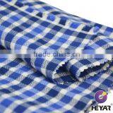 Blue Combo Tencel Cotton Check Shirt Cotton Flannel Fabric thumbnail-2