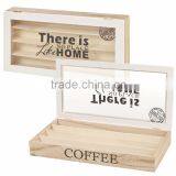 Hotsale Wooden 4 Grids Tea Bag Storage Box thumbnail-2