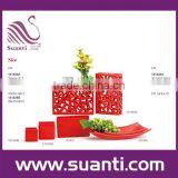 New Products Chinese Souvenir Red Decorative Flower Vase for Wedding thumbnail-1