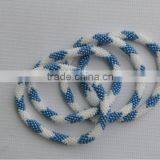 Hand Crochet Rollover Glass Bead Bracelets thumbnail-6