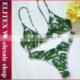 2017 Newest Brazilian Leaves Sexy Print Brazilian Bikini CK367 thumbnail-1
