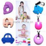 Non-toxic Safe Silicone Bbay Teether Necklace Teeth Toy Teeth Pendant thumbnail-2