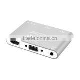 Voxlink Digital AV Adapter With VGA+Audio Dual Display Converter Power Silver/ Golden/ Gray thumbnail-3