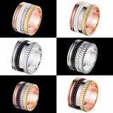 Золотоплакированный кольцо с имитацией алмазов thumbnail-2