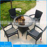 Classical Small Size Round Glass Top Dining Table thumbnail-4