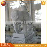 Large White Granite Garden Outdoor Elephant Statue thumbnail-4