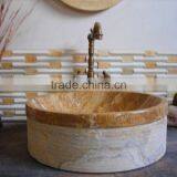 Natural Smooth Polished Black Marble Bathroom Wash Basin thumbnail-5