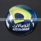 Unique Semicircle Crystal Paperweight With Sticker thumbnail-1