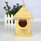 Wooden Bird Cage, Wood Bird House, Garden Decorative Bird Cage Wood Crafts thumbnail-6