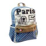 Casual Canvas Backpack Bag, Fashion Cute Lightweight Backpacks for Teen Young Girls thumbnail-1