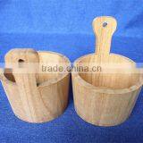 Small Wood Buckets Antique Wood Bucket Wooden Bucket for Art thumbnail-3