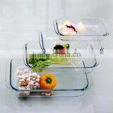 3.5L Large Transparent Heat Resistant Microwave Oven Glass Plate for Baking thumbnail-2