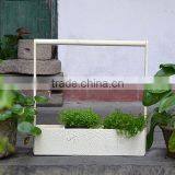Good Quality Wholesale Price Antique Succulent Flower Pot With Handle thumbnail-2