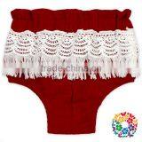 Infant And Toddler Design White Fringe Diaper Cover Soft Material Kids Bloomers thumbnail-4