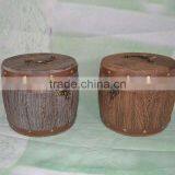Handdmade Decorative Mini Paulownia Wood Wine Barrel Wholesale thumbnail-1