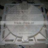 B125 C250 D400 Ductile Heavy Duty Cast Iron Manhole Cover and Frame Grateing Grids in China thumbnail-1