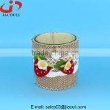 Unique Design With Non Woven Fabric Cover Glass Cup Planter, Nursery Pot thumbnail-1