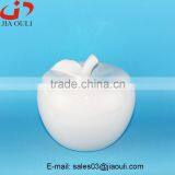 Good Sales Home Decoration White Ceramic Apple thumbnail-3