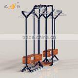 Custom Made Floor Standing Clothes Hanger Hat Stand Metal Clothes Display Rack thumbnail-3