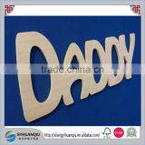 Wooden Plaque Words/Letters "DADDY" Home Wall Door Decoration Art Craft