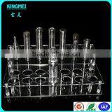 China Wholesale Arch Clear Acrylic Desktop Pen Display Stand With Round Base thumbnail-6