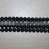 7-8mm Black Freshwater Loose Pearl 16 Inches Round Pearl Strand thumbnail-2