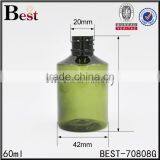 2017 Hot New Products 60ml 10ml Oblique Shoulder Dark Green Plastic Spray Head Bottle Fragrance Perfume Cosmetic Toner Wholesale thumbnail-3