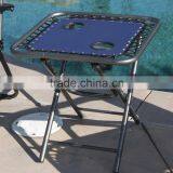 Outdoor Garden Navy Blue Metal Folding Zero Gravity Patio Chair thumbnail-3