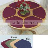 7pcs Quilted Round Table Dinner Mat thumbnail-1