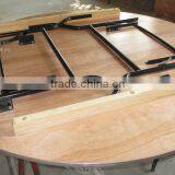 Plywood ALU Edge Banquet Folding Round Dining Table With USA Leg thumbnail-3