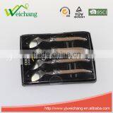 WCJ845 Wholesale Stainless Steel 4 Pcs Spoon Plastic Spoon Set thumbnail-2