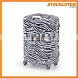 150704e Bags Leopard Stock Trolley Luggage Printed ABS Luggage Inventory
