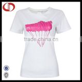 Short sleeve new model t shirt for women with print