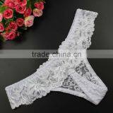 Stock Real Full Lace Transparent Panties Women Underwear Thongs Bragas Everyday Underwear Women Briefs Lifter String G String T- thumbnail-3