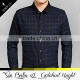 Rich experience clothing manufacturer direct supply latest plaid 100% cotton shirt designs for men with long sleeve