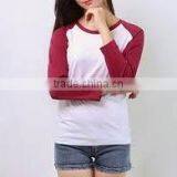 Plain T-shirt for Lady, 100% Cotton, Long Sleeve thumbnail-5