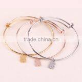 Diy Black Wax Cord Woven Enamel Steel Charms Bracelets High End Handmade Woven Bracelets for Valentine's Gifts 2016 thumbnail-3