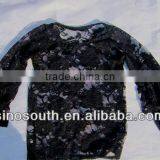 Plus Size Black Lace Long Sleeve Top thumbnail-1