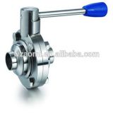 Sanitary stainless steel butterfly valve