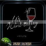 Wine Glass Motif for Heat Transfer Rhinestone thumbnail-4