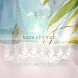 Digital Print Fashion Design Sweater With Lace Hem thumbnail-2