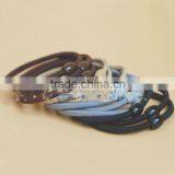 Girls Rubber Elastic Hair Ties Ponytail With Beads thumbnail-6