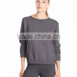 Custom Sports Plain Sweatshirts Cheap Fleece Sweater Girls Stylish Knitted Pullover Sweater thumbnail-2