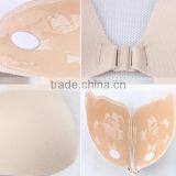1/2 Cup Silicone & Spandex Wire Free & Push Up Invisible Bra thumbnail-5