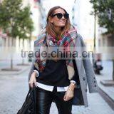 2014 Winter Hot Sale Camel Plaid Scarf thumbnail-5