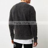 Men's Black Washed Pocket Sweatshirt thumbnail-3
