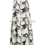 Floral Printed Wide Leg Maxi Pants for Middle Age Woman thumbnail-2