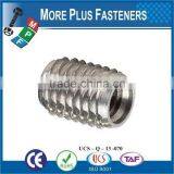Made in Taiwan Stainless Steel Self Tapping Groove Pin Threaded Insert Threaded Nut For Plastic thumbnail-6