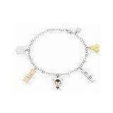 Fashion Silver Bangle Bracelet Simple Lucky Charm Chian Bracelet