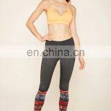Wholesale Seamless Active Abstract Black Leggings Women Custom Printed Pants thumbnail-3
